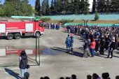 Προσομοίωση κατάσβεσης πυρκαγιάς με τη συνεργασία της Πυροσβεστικής Υπηρεσίας Κιλκίς και του 1ο Γενικού Λυκείου Κιλκίς